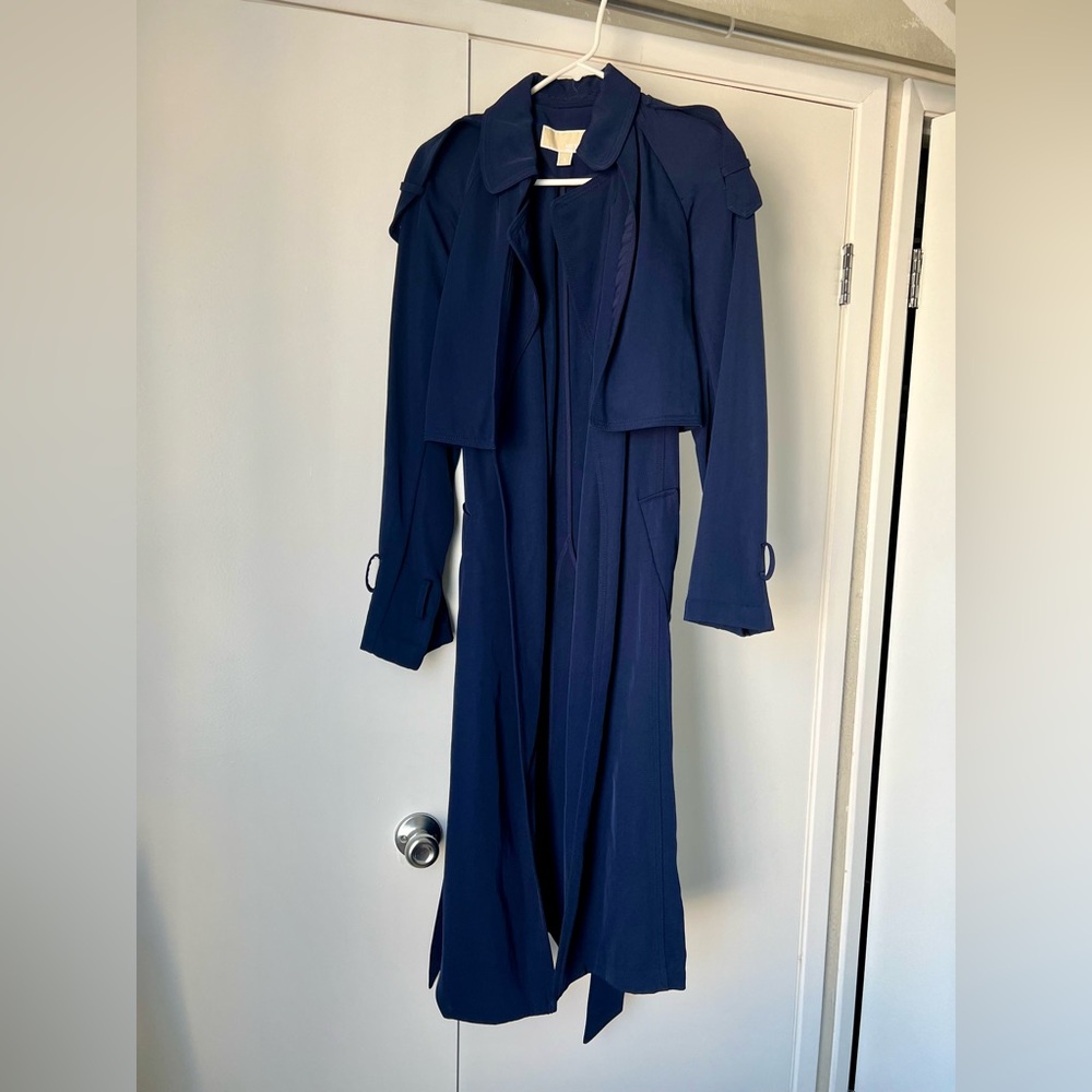 Michael Kors Blue Trench Coat S / M - NWOT